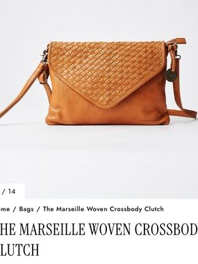 Wanderer Marseille Woven Crossbody Bag - Tan